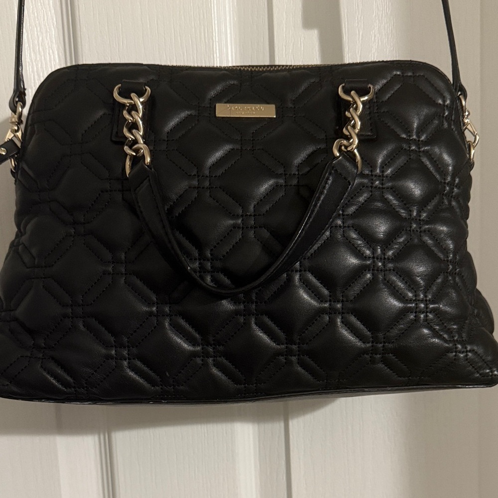 Kate Spade Black Quilted Shoulder Bag